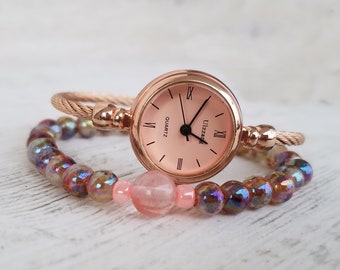 Minimalist Women Watch Rose Gold Simple Tiny Bracelet Small Classic Minimalist Watch