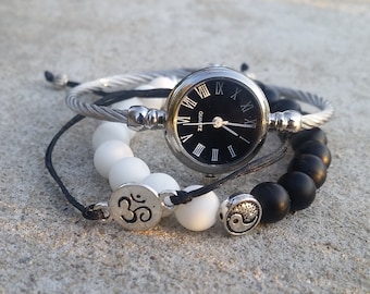 Minimalist Watch for Women Simple Silver Bracelet Small Wristwatch