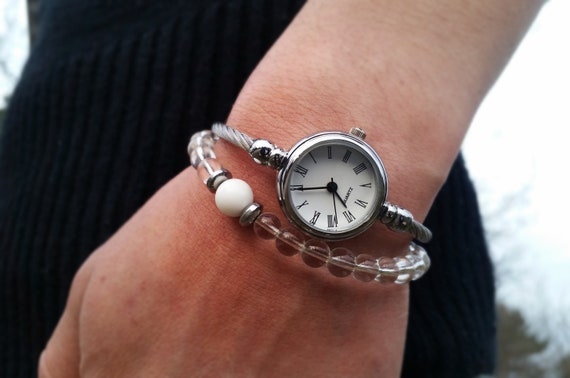 Buy YaidaFashion Chimes Diamond Leather Bracelet Lady Womans Wrist  Watch Online at desertcartINDIA