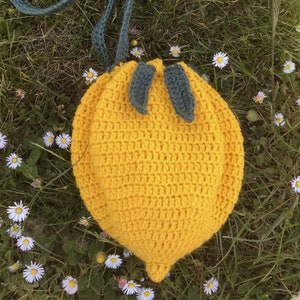 PDF ONLY crochet pattern lemon bag