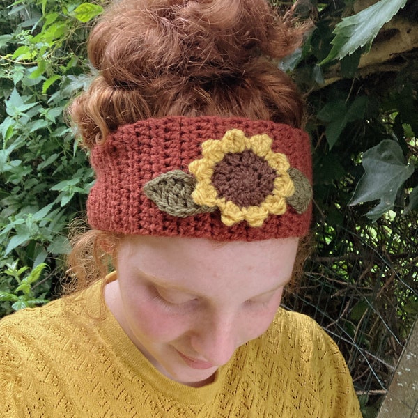 Bandeau de tournesol, fait à la main