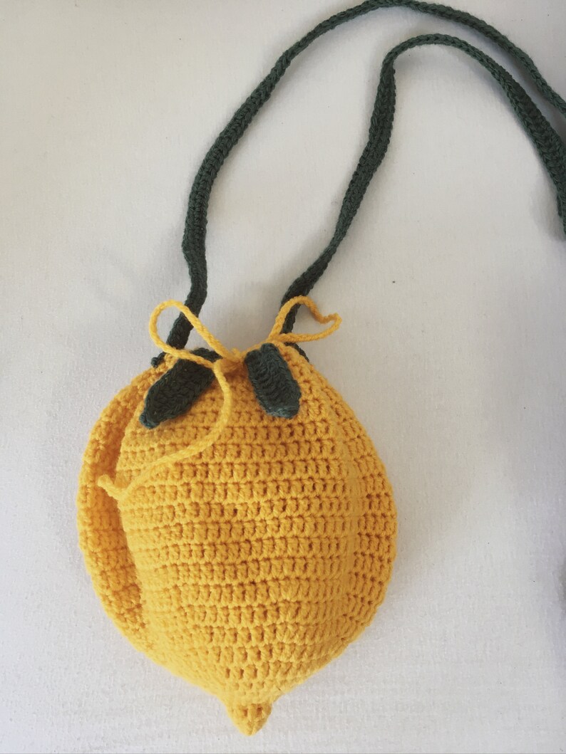 PDF ONLY Crochet Pattern Lemon Bag Etsy
