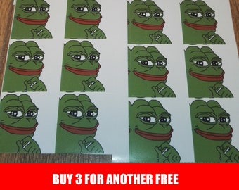 Smug Pepe the Frog Stickers (x24)