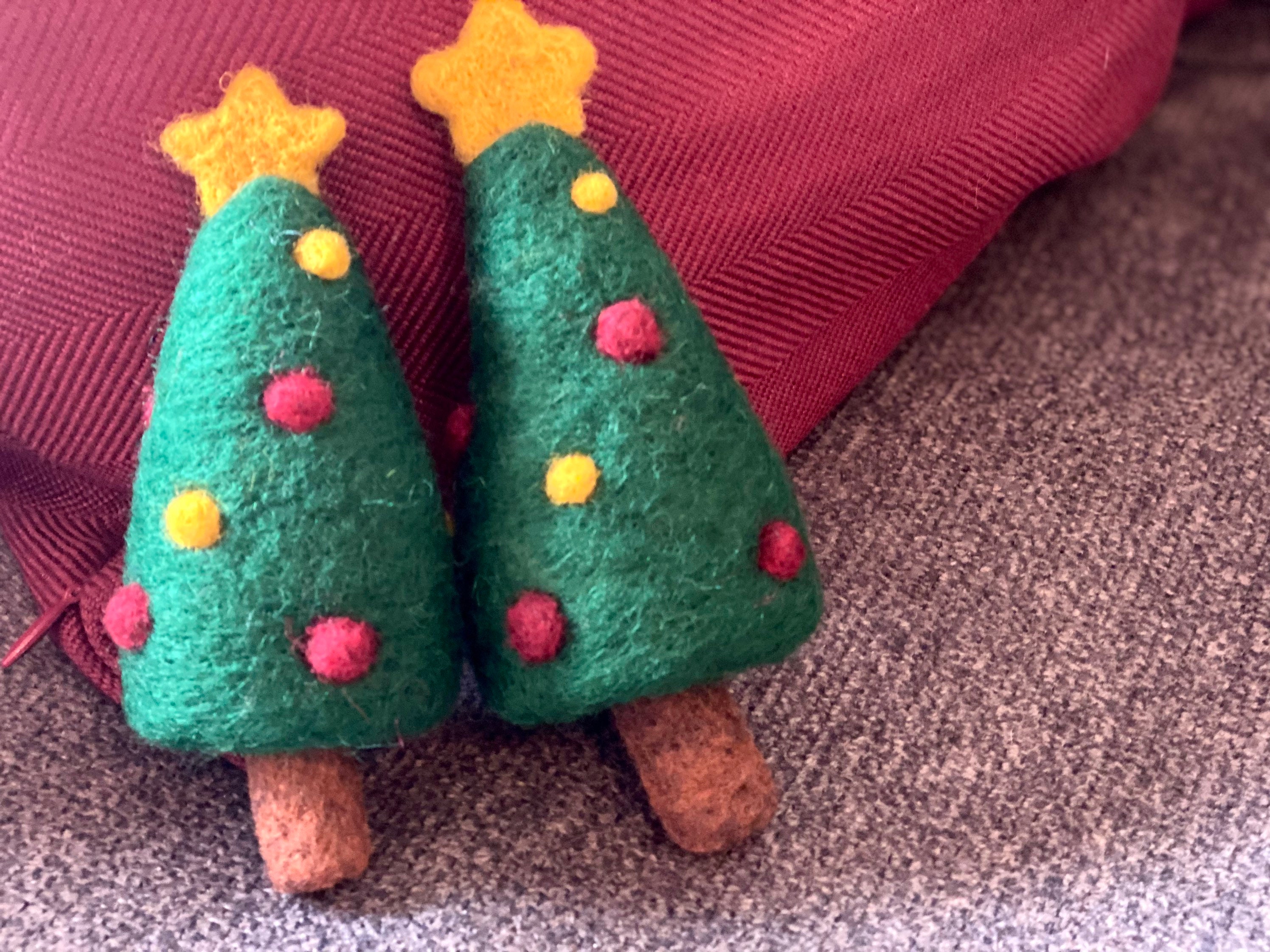 Felt Christmas Tree Newborn Photo Prop Wool Christmas Tree Etsy