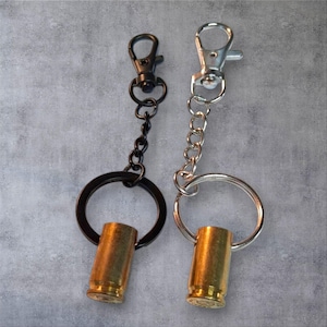 9mm Bullet Keychain (Silver OR Black)