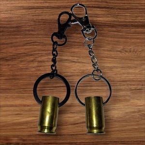 45 Auto Bullet Keychain (Silver OR Black)