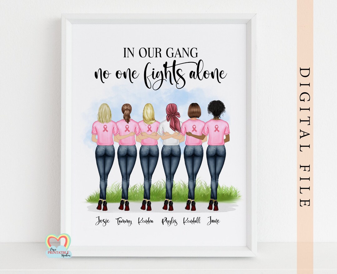 In This Family, Cancer Support, Cancer Motivational Print, Best Friend
