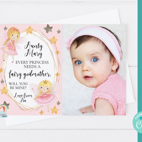 Printable Fairy Godmother Card Etsy