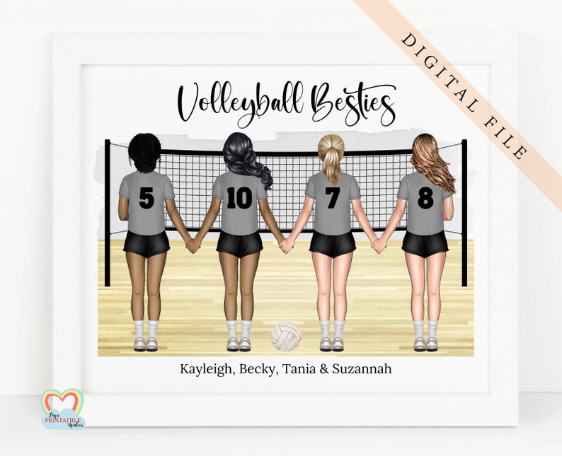 Volleyball Gifts Printable Volleyball Besties Wall Art Etsy Volleyball Gifts Printable Volleyball Besties Wall Art Etsy