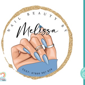 beauty logo, Nail Artist Logo Design, Premade Logo, Elegant Logo, Nail Art, Nail Polish Logo, Nail Technician Logo, Nail Salon Logo Design