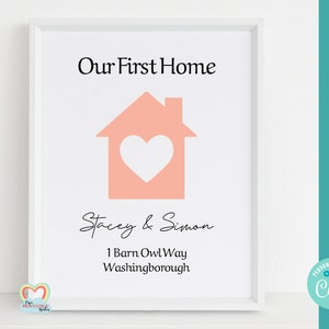 New Home Printable, Home Sweet Home, Our First Home, Personalised New ...