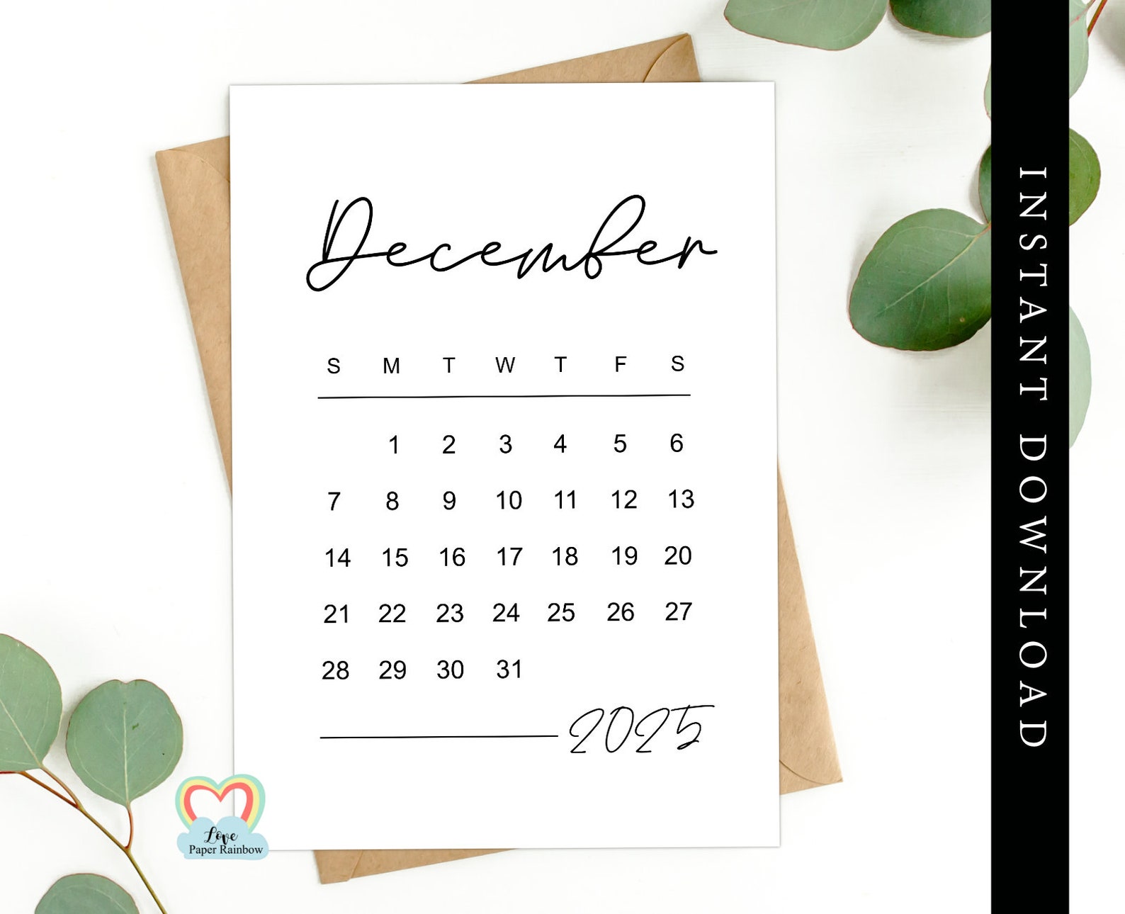 December 2025 Calendar Printable Baby Due Date December 2025 - Etsy