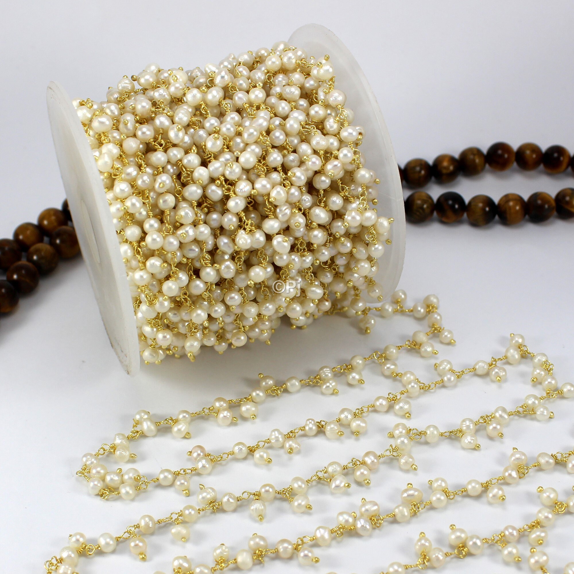 Pearl link chain for jewellery deals making