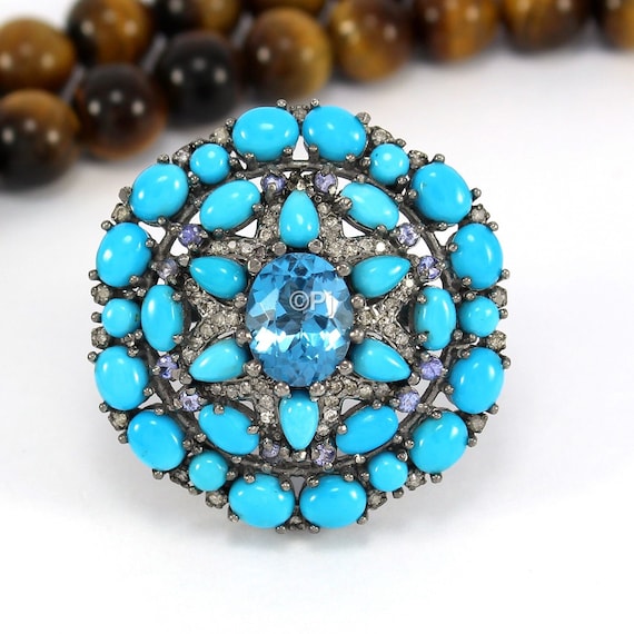 トパーズリング クラシック　あんてぃ アンティークジュエリー アンティークリング ピンク