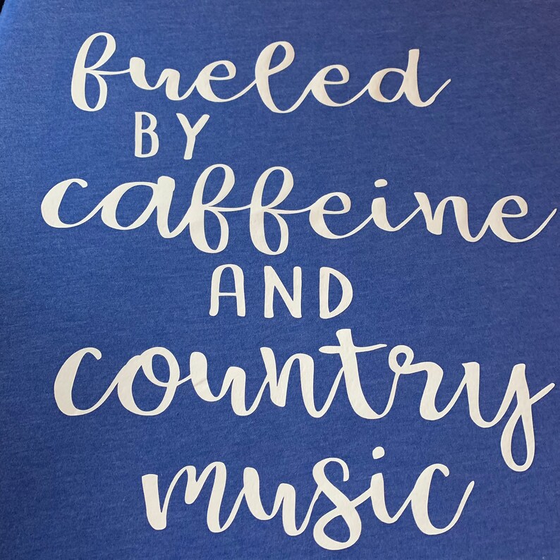 Fueled by caffeine and country music Etsy.de