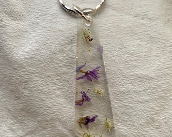 Michigan wildflower keychain