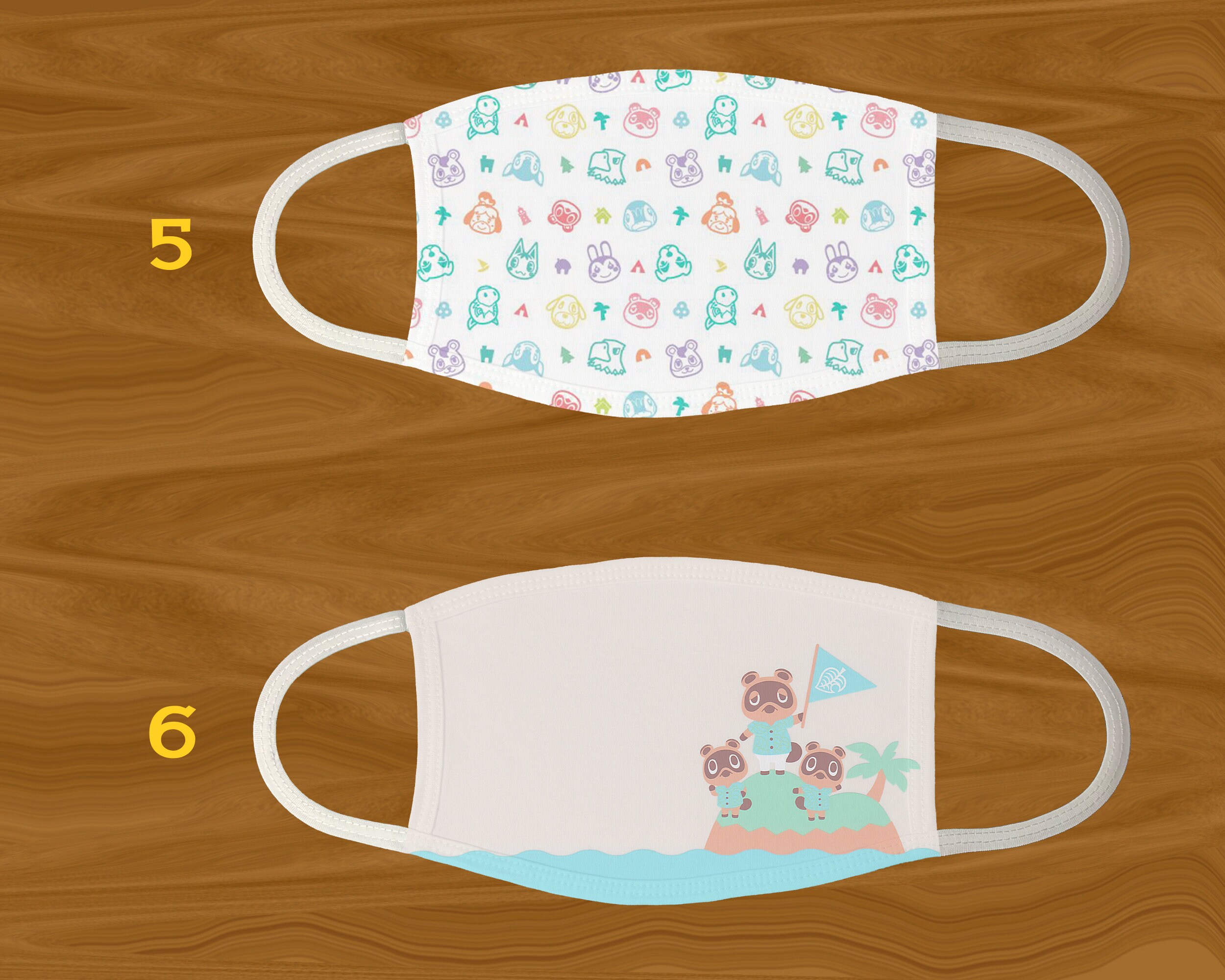 ACNH Animal Crossing Face Mask 2layer 17 designs available Etsy