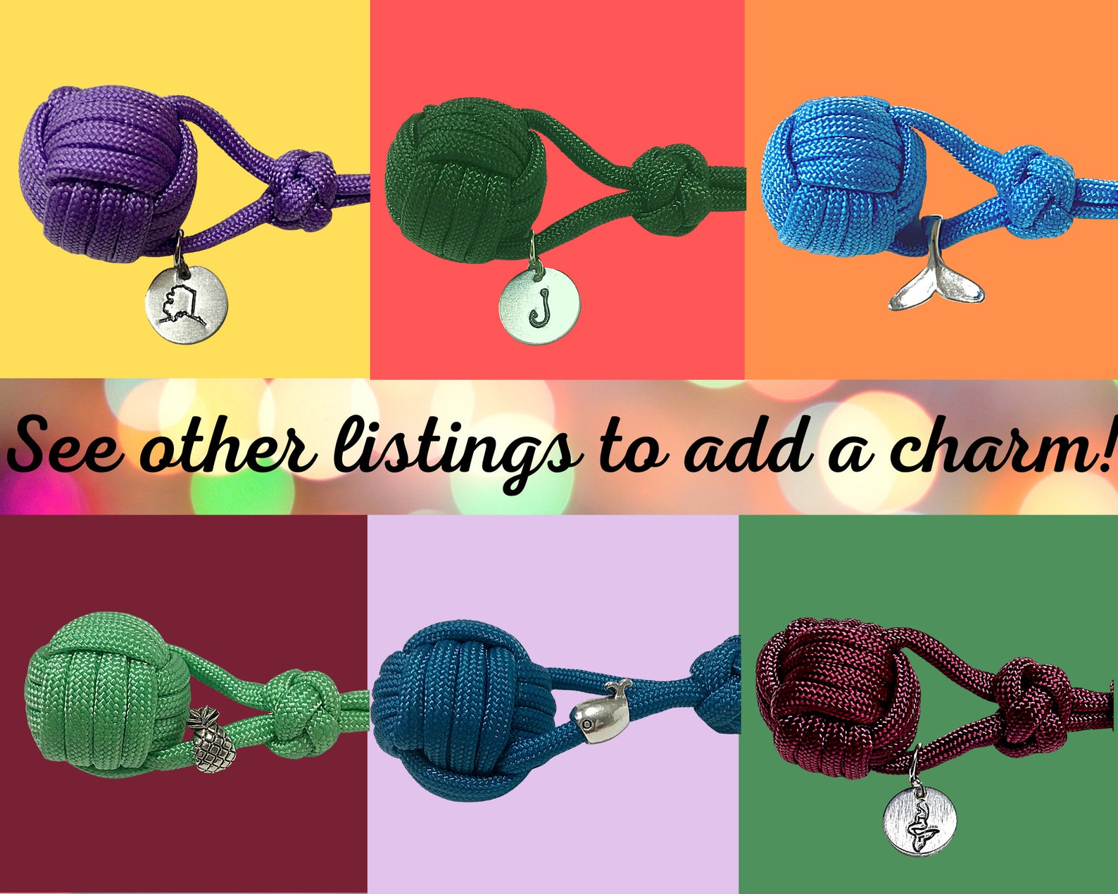 Nautical Knot Keychain Etsy