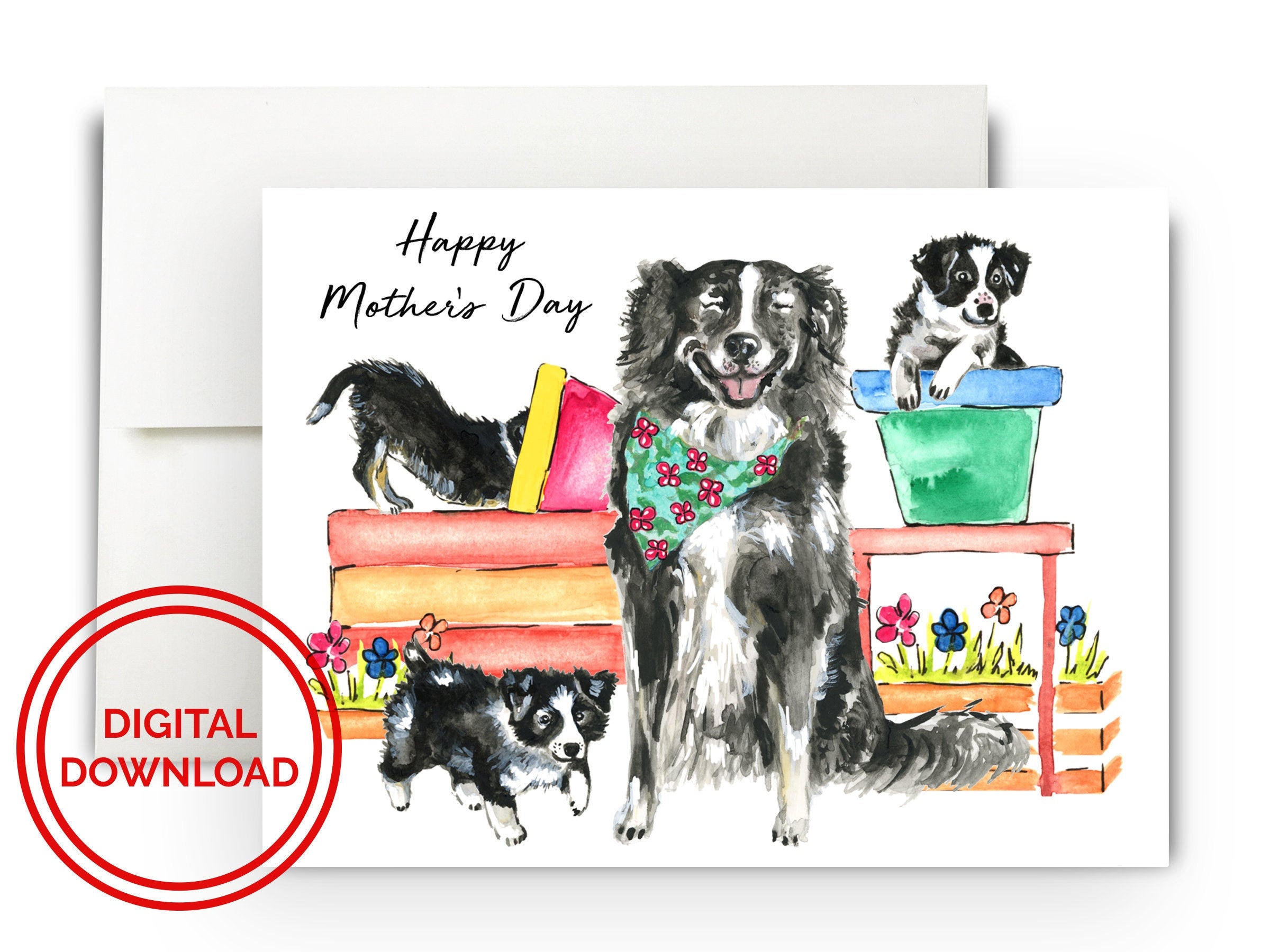 Happy Mother's Day Digital Download Card I Love You Mom - Etsy