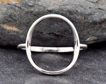 Minimalist Zen Karma Ring, Womens Trendy Fashion Open Circle Geometric Ring, Karma Ring, Womens Everyday Jewelry