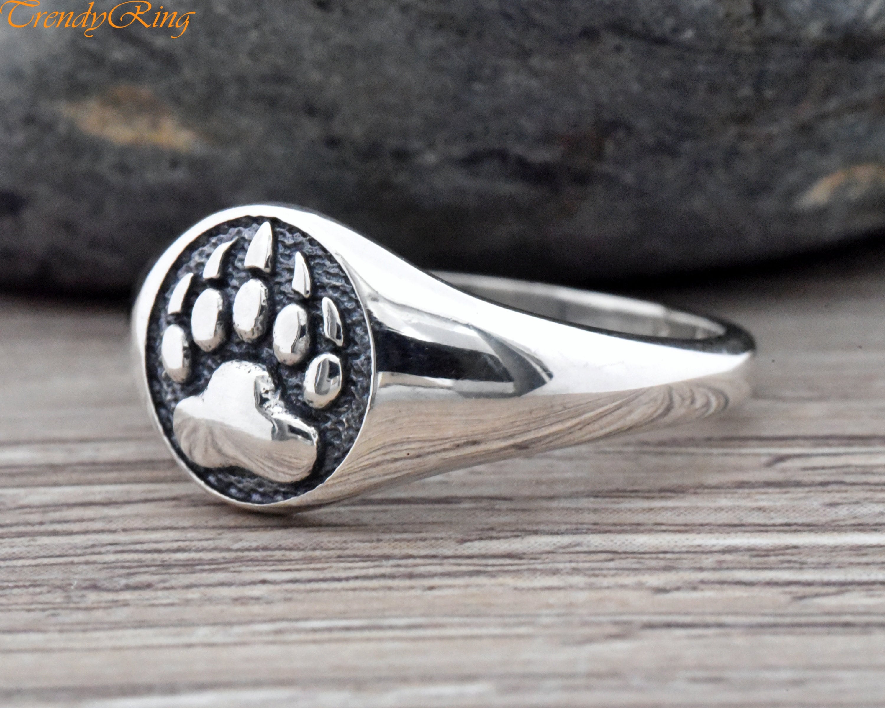 Bear Paw Ring - Etsy