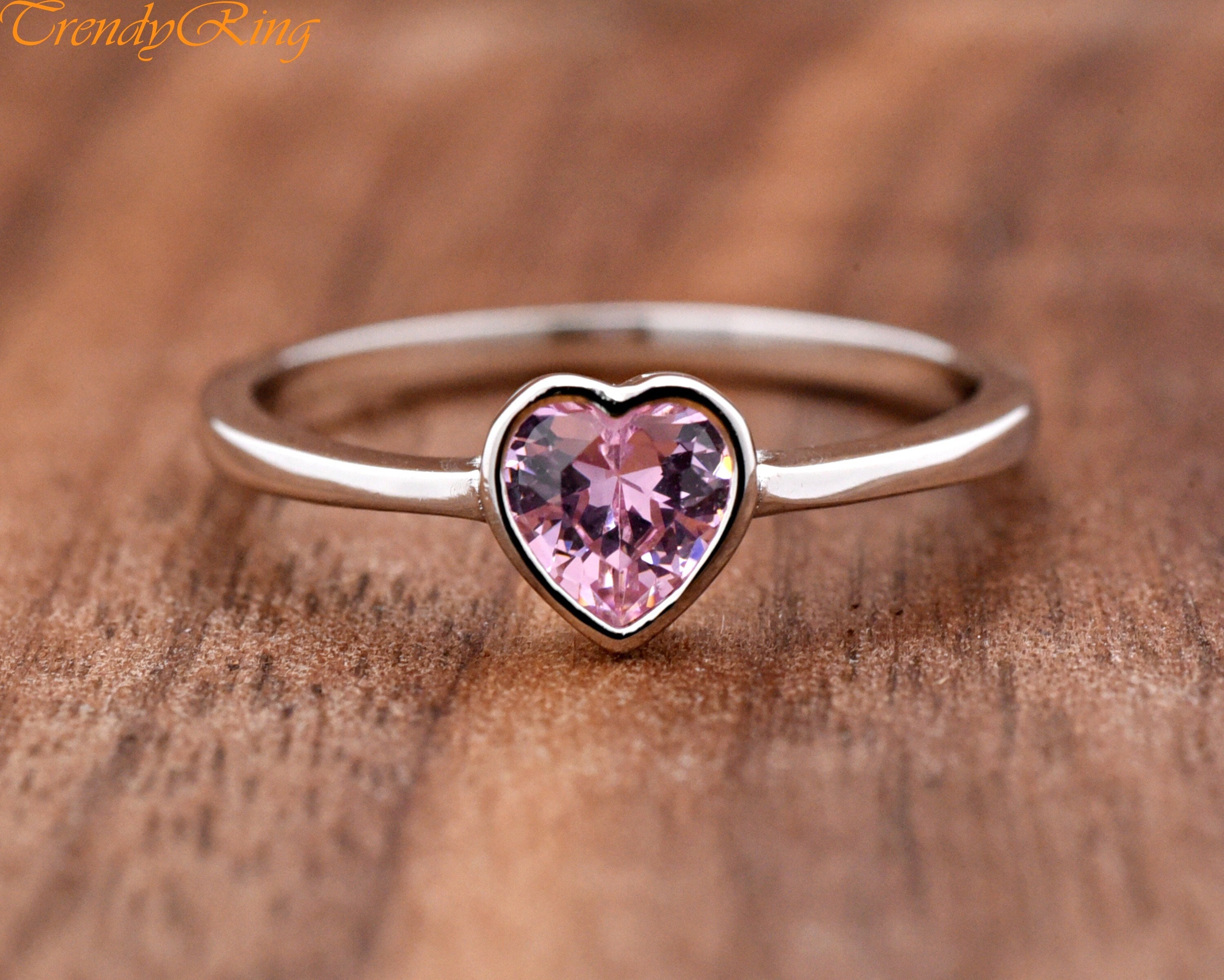 Simple Heart Ring • Valentines Day Gift • Custom Ring • Womens Handmade  Jewelry • For Her •