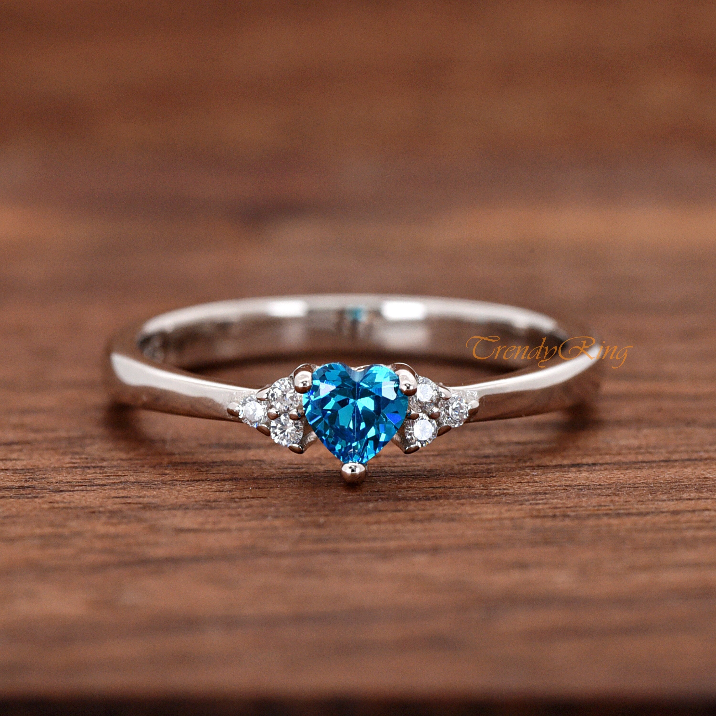 Blue Cz Ring - Etsy