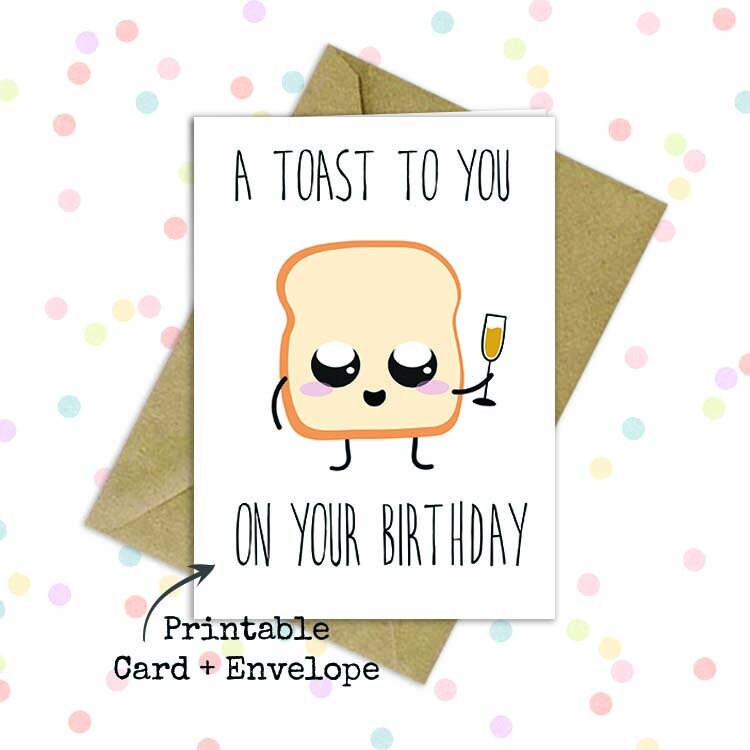 pun birthday card funny printable card boyfriend birthday etsy