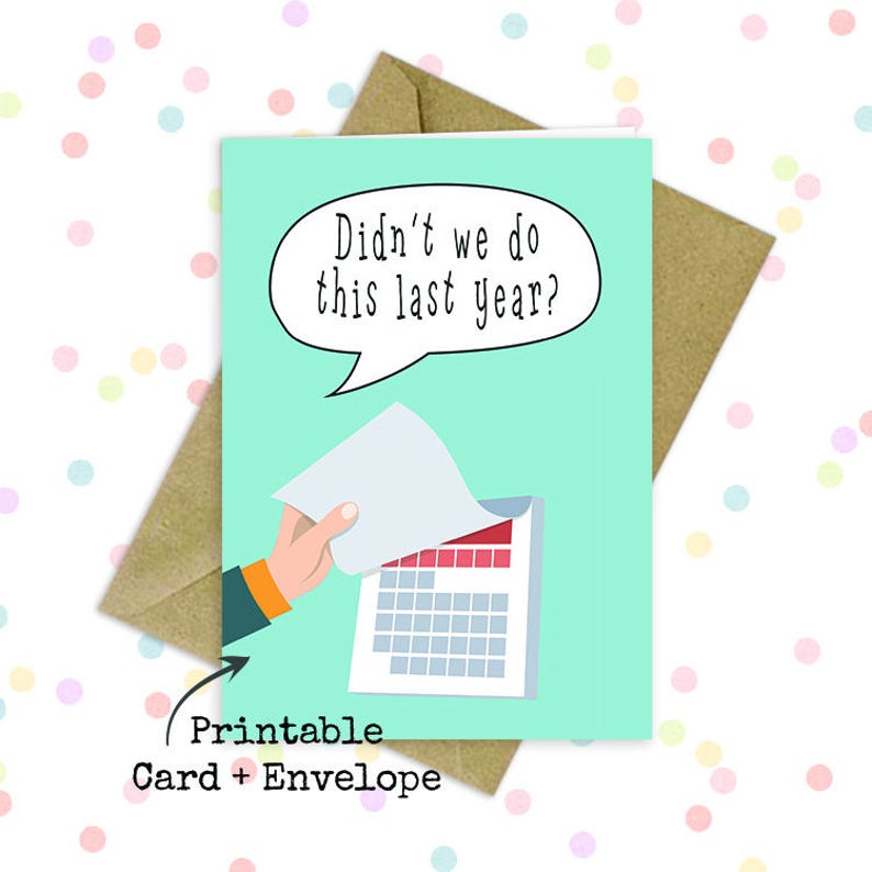 Sarcastic Birthday Card/ Funny Printable Card/ Best Friend - Etsy