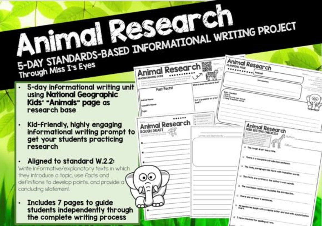 About Animals: 5-day Writing/research Project Graphic - Etsy About Animals: 5-day Writing/research Project Graphic - Etsy