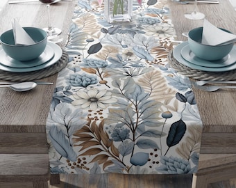 Farmhouse Thanksgiving Table Runner Boho Fall Table Runner Linen Napkin Set Decorative Napkin Cloth Dinner Napkins Fall Dinner Napkin