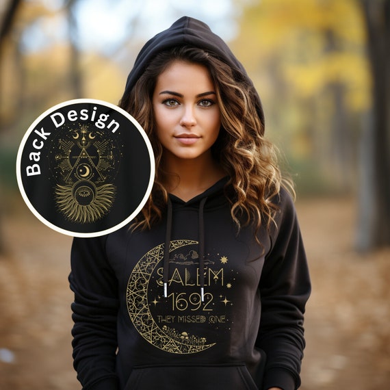 Celestial Witchy Sweatshirt Hoodie | Salem Sweatshirt | They Missed One | Salem Sweatshirt | Halloween Crewneck | Moon Phases | Witch Shirt