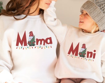 Matching Mommy and Me Shirts, Mama and Mini, Mommy and Me Sweatshirts, Mommy and Toddler tshirt, Christmas Matching Sweatshirts