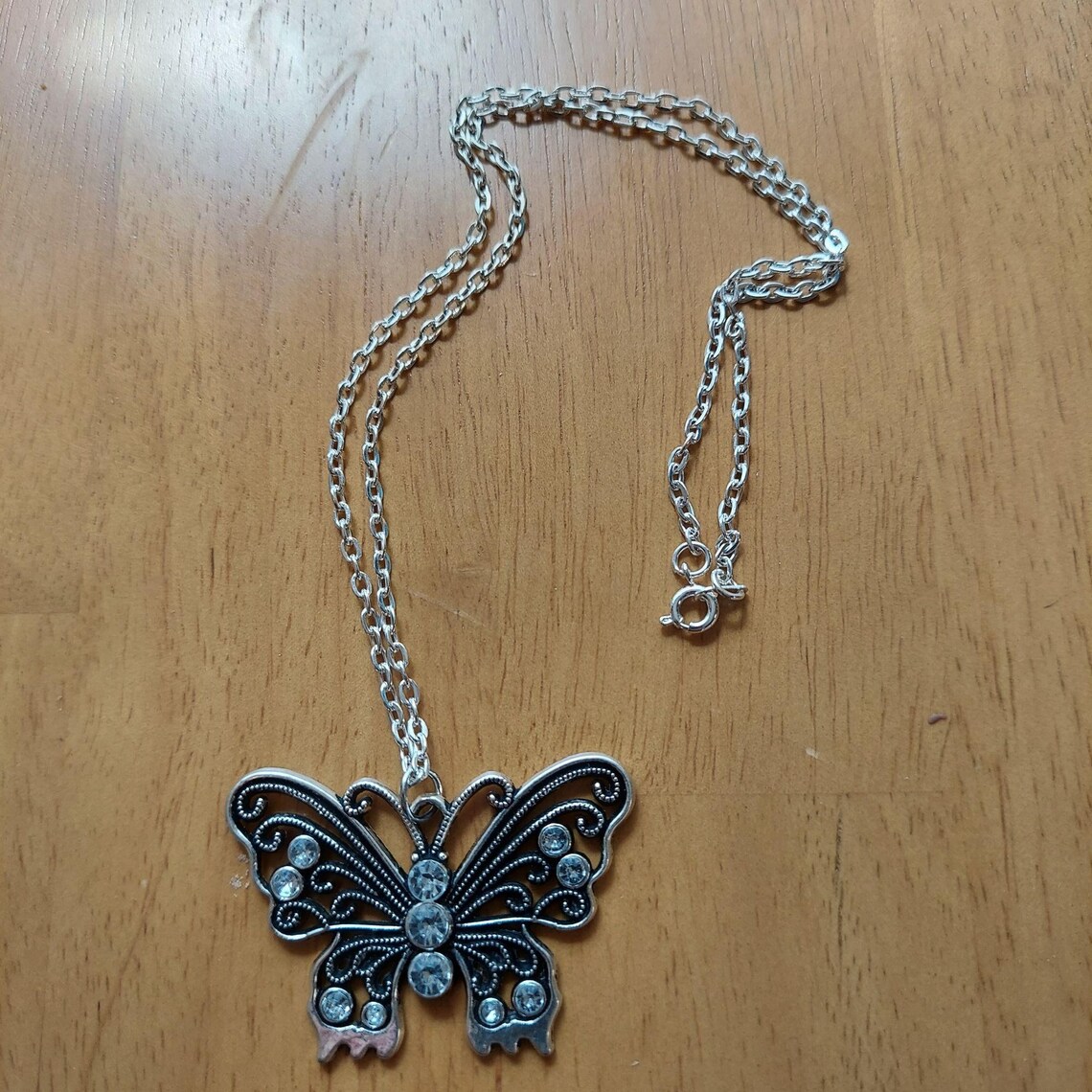 Butterfly Charm Necklace Etsy