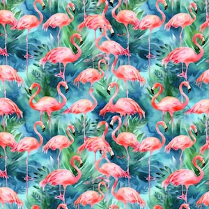 Vinyl mit Flamingo-Muster