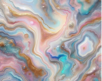 unicorn geode patterned vinyl