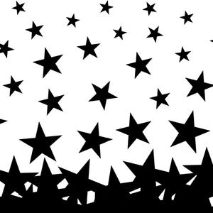 File di taglio SVG per tumbler sottile e dritto con stelle sparse Hogg 20