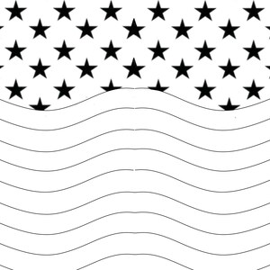 File di taglio SVG con bandiera ondulata da 30 bicchieri sottili