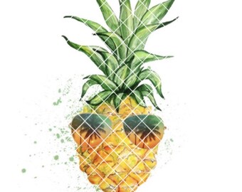 Summer Vibes Pineapple With Sunglasses Image - Etsy display picture 2