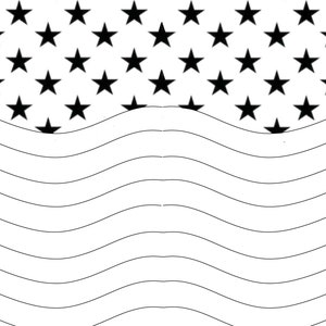 Bandiera ondulata Hogg 20 file di taglio SVG dritto magro