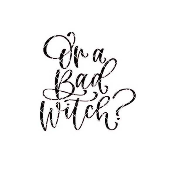 Or a bad witch svg cut file