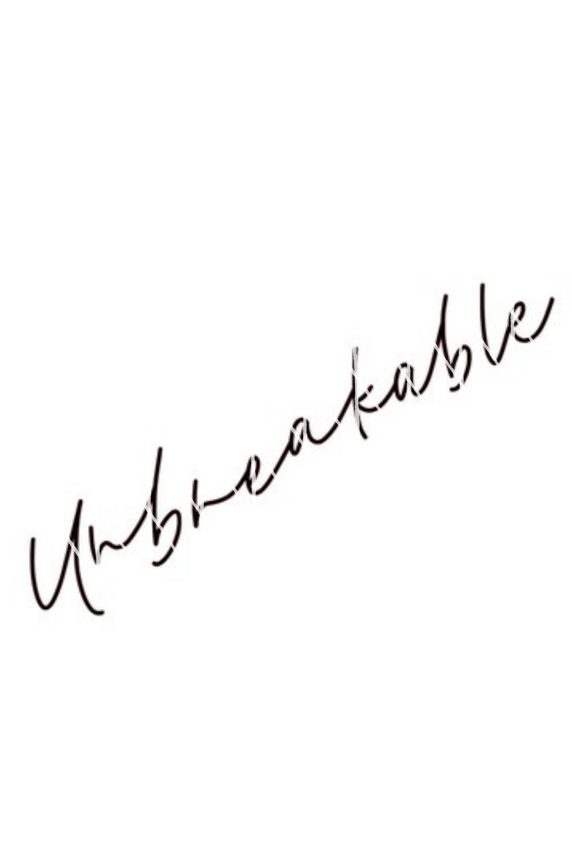 Unreakable Lettering Unbreakable Handlettered SVG - Etsy
