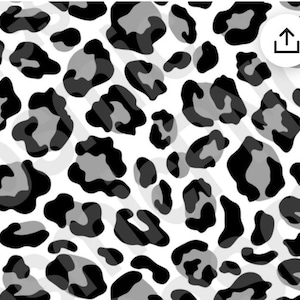 leopard gray black small patterned vinyl