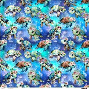 Vinyle à motif tortue de mer