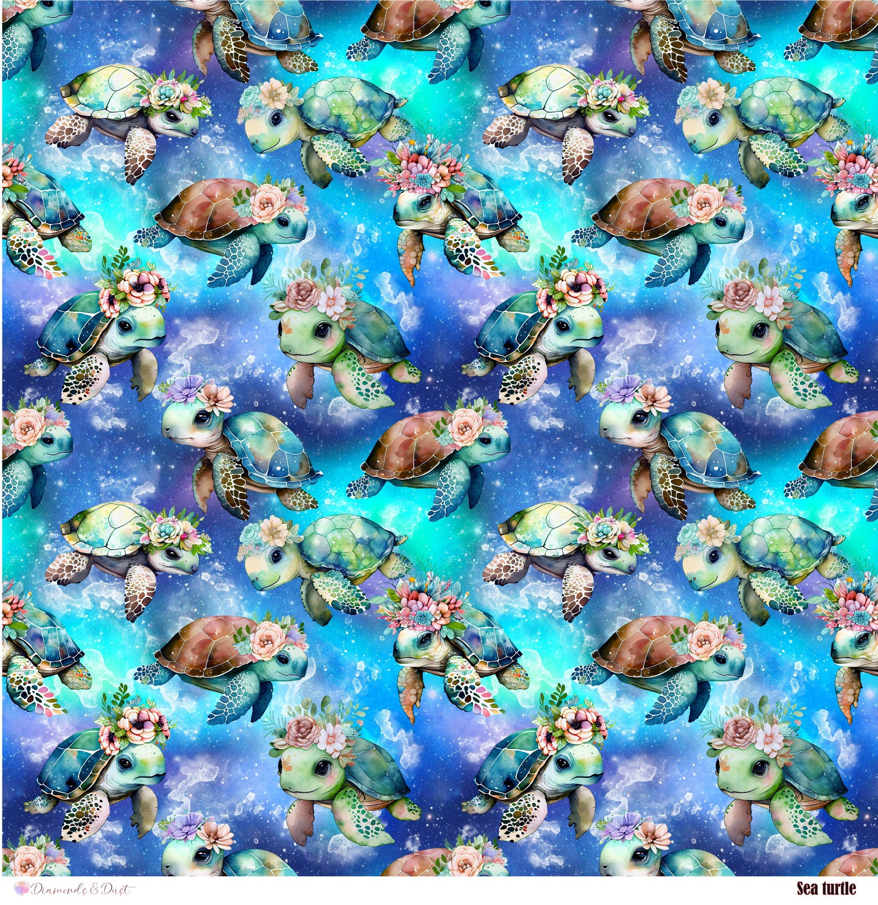 Sea Turtle Patterned Vinyl - Etsy