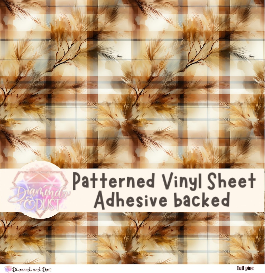 Fall Vinyl Fall Pine Patterned Vinyl - Etsy