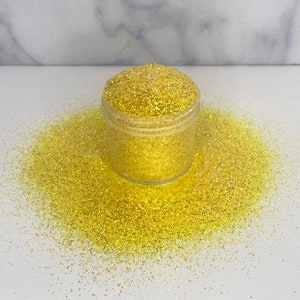 Glitter in poliestere color ananas