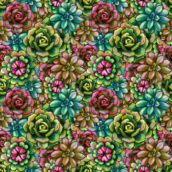Succulent1 patterned vinyl