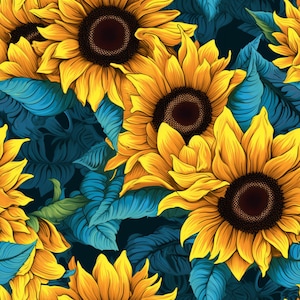 Sunflowers 3  patterned vinyl