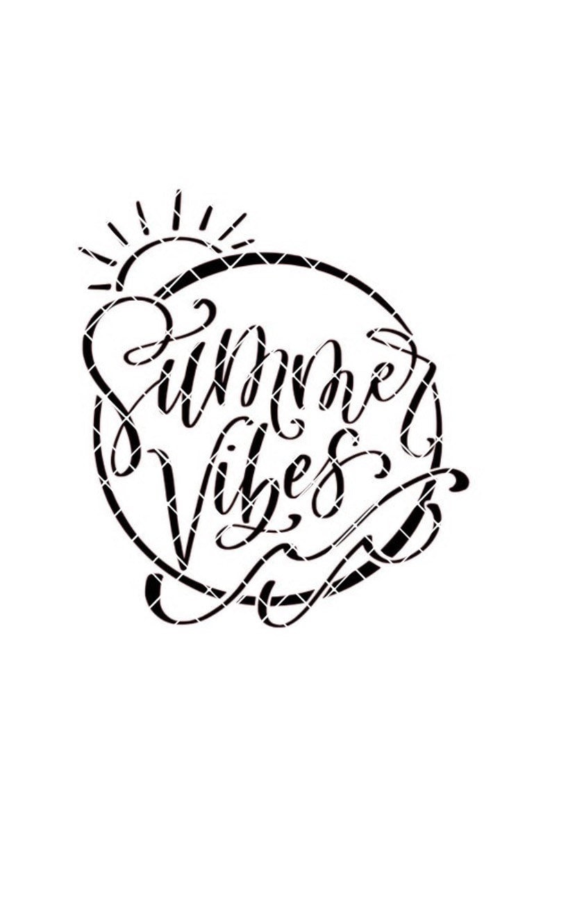 Summer Vibes Handlettered Digital File - Etsy